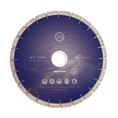 Disco de corte de piedra de granito de 14'' Cuchilla no flexible con herramienta de máquina de cuchilla de puente láser