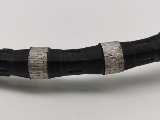 11.5mm de caucho de resorte de diamantes de alambre de sierra para la extracción de la minería de mármol de corte de diamantes cuentas de cuerda