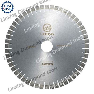Herramientas de diamante para cortar azulejos de disco de granito Tamaño del segmento 40*3.2*15mm Diámetro 350mm