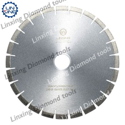 Herramientas de diamante para cortar azulejos de disco de granito Tamaño del segmento 40*3.2*15mm Diámetro 350mm