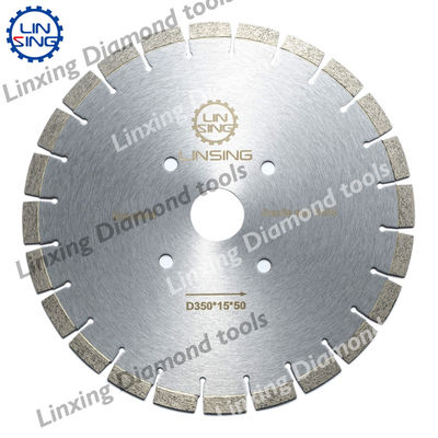 Herramientas de diamante para cortar azulejos de disco de granito Tamaño del segmento 40*3.2*15mm Diámetro 350mm