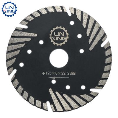Disco Turbo segmentado delgado de 230 mm tipo T Cuchilla de sierra de diamante para cortar piedra de mármol
