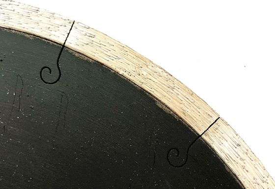 Ventaja de nitidez: hoja de sierra de ranura J de 350 mm para el corte preciso de cuarzo y ágata