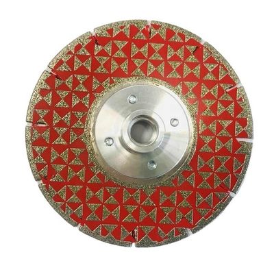 Disco de corte de mármol electroplacado de 180 mm con brida M14 y soporte OEM personalizado
