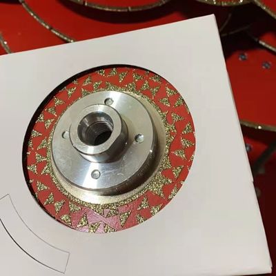 Disco de corte de mármol electroplacado de 180 mm con brida M14 y soporte OEM personalizado