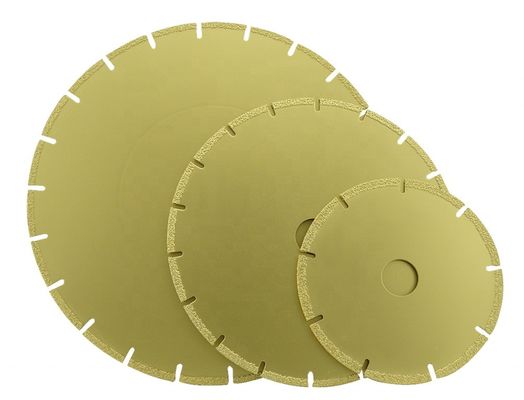 230 mm de corte y pulido de mármol de vacío de hoja de sierra soldada con acabado recubierto de Ti