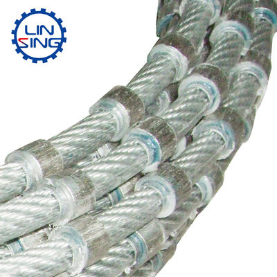 7.3 8.3 mm Saw de alambre de diamante para el cuadrado de bloques de mármol de granito y perfiles garantizados