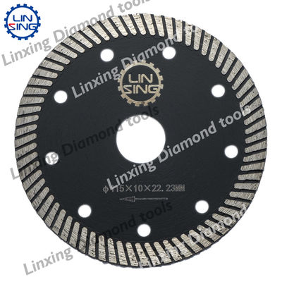 20mm/22.23mm Arbor Turbo Mesh Diamond Saw Blade para cortar azulejos de cerámica y piedra de mármol
