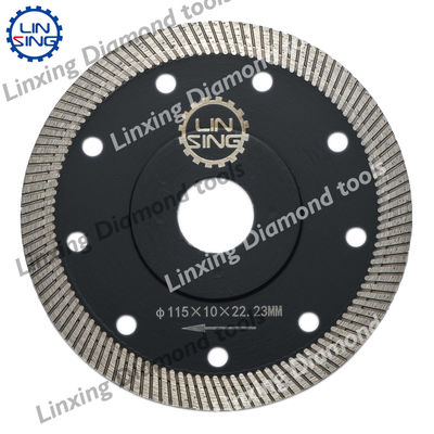 20mm/22.23mm Arbor Turbo Mesh Diamond Saw Blade para cortar azulejos de cerámica y piedra de mármol