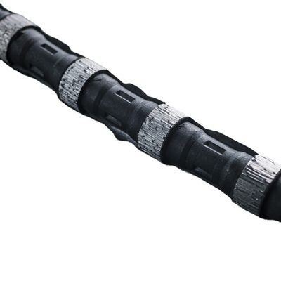 Serradura de alambre de diamantes de resorte de caucho para la extracción de mármol de granito de alta producción