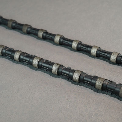 Serradura de alambre de diamantes de resorte de caucho para la extracción de mármol de granito de alta producción