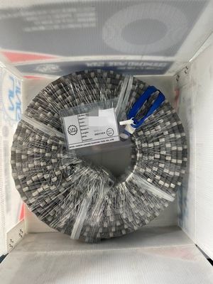 Serradura de alambre de diamantes de resorte de caucho para la extracción de mármol de granito de alta producción