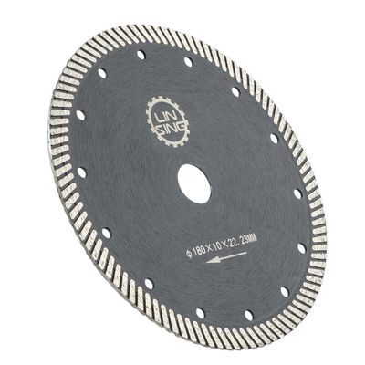 Cuchilla de sierra de 180 mm Turbo Diamond para cortar y moler herramientas en azulejos de mármol de cerámica