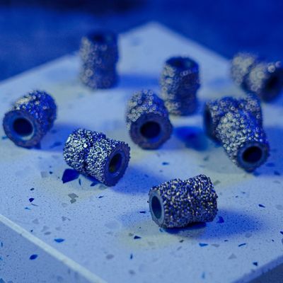 Perlas de barro con soldadura al vacío para la cantera de piedra de mármol recortando perlas de diamante cuerda de alambre de 11,0 mm