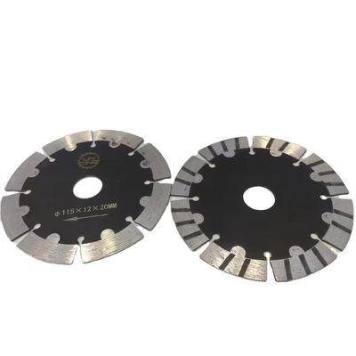 Diámetro 115mm Turbo Segmentado Diente Cortador Disco para el mármol Granito ladrillo de asfalto acera