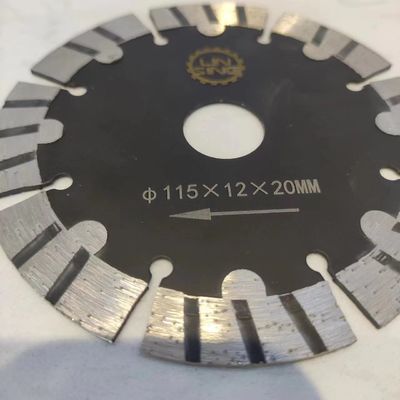 Diámetro 115mm Turbo Segmentado Diente Cortador Disco para el mármol Granito ladrillo de asfalto acera
