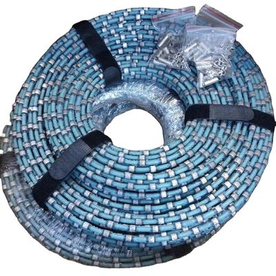 Cortar una sierra de alambre de diamante de plástico de 8,3 mm para cuadrar y perfilar bloques de granito