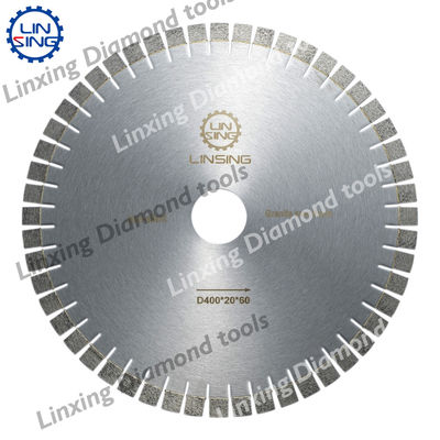 D340/400/450mm Cuchilla de sierra de diamante para cortar granito afilado 24 dientes por pulgada