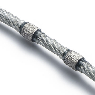 11.0mm Cuerdas de diamante sinterizadas Cuadrado de diamante para cortar bloques de piedra Herramientas de corte de piedra