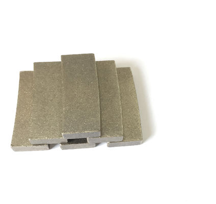 Segmento de hoja de sierra de diamante de 350 mm para diseño en forma de abanico de arenisca y color dorado
