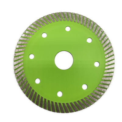 Soporte personalizado de OBM 5 pulgadas de disco de corte de diamante verde turbo para el corte de piedra