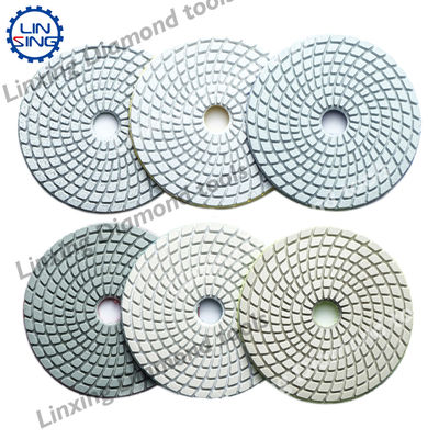 Pads de pulido de diamantes flexibles para pads de mármol tipo de amortiguación Pads de personalización