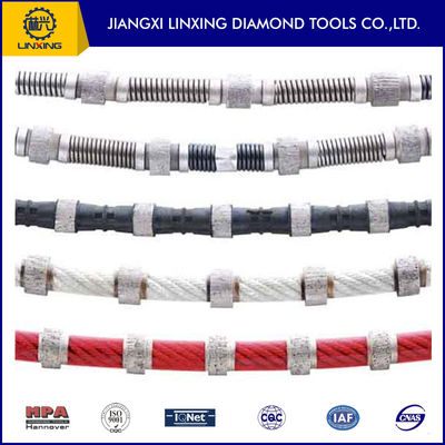Conexión de plástico Diamante de varios hilos para el corte de bloques de granito Diámetro D7.3/D6.3mm