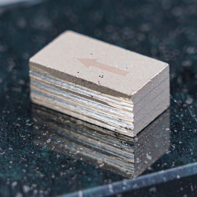1000-1200-1600mm Blade LINSING Segmento de mármol de diamante con tecnología de soldadura de plata