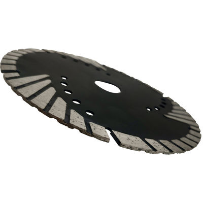 D230mm Cuchilla de sierra triangular corrugada con dientes de protección turbo para el corte de piedra