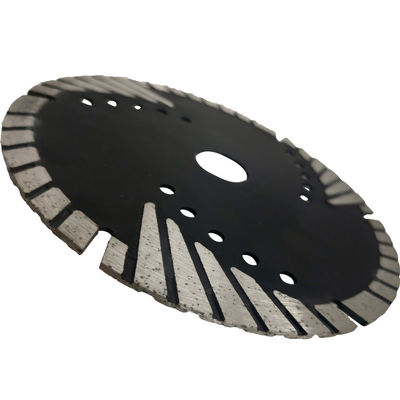 D230mm Cuchilla de sierra triangular corrugada con dientes de protección turbo para el corte de piedra