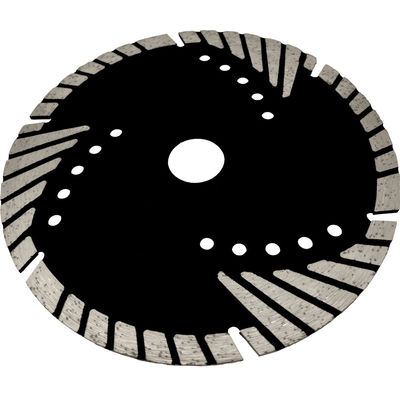 D230mm Cuchilla de sierra triangular corrugada con dientes de protección turbo para el corte de piedra