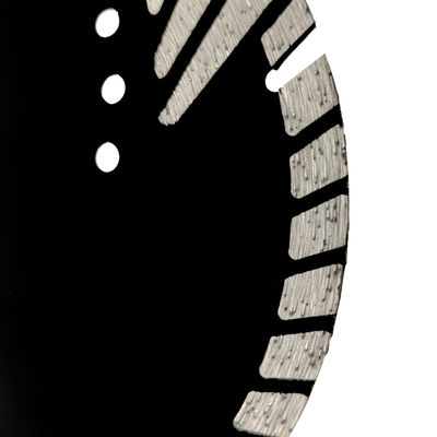 D230mm Cuchilla de sierra triangular corrugada con dientes de protección turbo para el corte de piedra