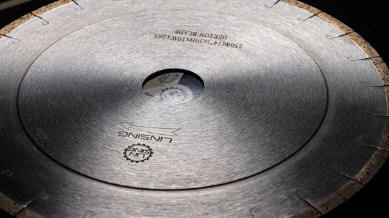 Grado A-grado J-slot Cuchilla de sierra de diamante para cortar Dekton herramientas de corte de piedra de 350 mm