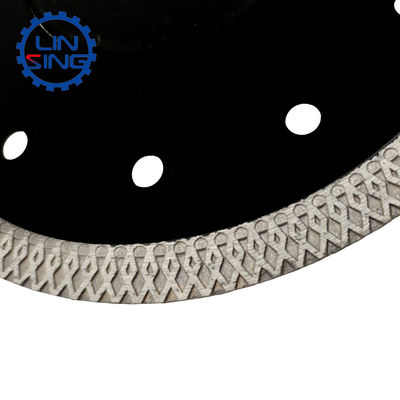 6 1/2 pulgadas de longitud de la cuchilla de diamantes de malla turbo de corte de la cuchilla de disco para el trabajo pesado y el corte