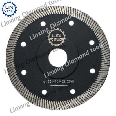 6 1/2 pulgadas de longitud de la cuchilla de diamantes de malla turbo de corte de la cuchilla de disco para el trabajo pesado y el corte