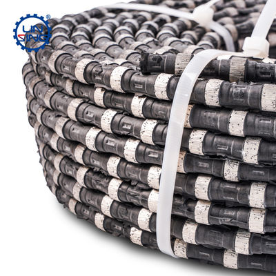 11.5 mm de hilo de perlas sinterizado Diamante de alambre de sierra para el corte de hormigón armado húmedo / seco