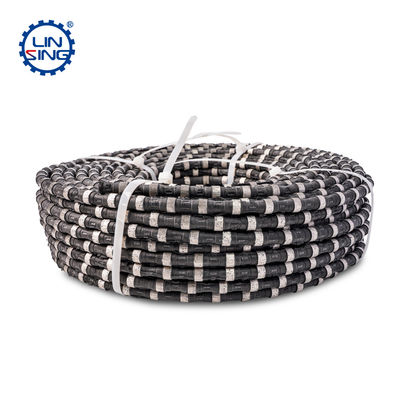 11.5 mm de hilo de perlas sinterizado Diamante de alambre de sierra para el corte de hormigón armado húmedo / seco