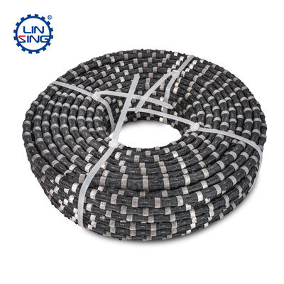 11.5 mm de hilo de perlas sinterizado Diamante de alambre de sierra para el corte de hormigón armado húmedo / seco