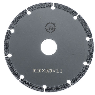 D110*D20*1.2 Disco de corte de diamantes con vacío soldado para el corte preciso de piedra y hormigón