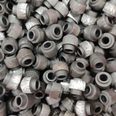 11.0 mm Diamante de cuentas de mármol de minería de alambre de sierra accesorios de piedra Diamante de corte en seco de cuentas sinterizadas
