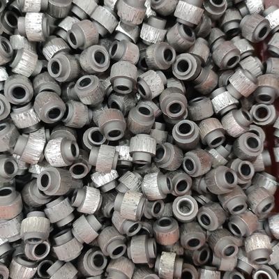 11.0 mm Diamante de cuentas de mármol de minería de alambre de sierra accesorios de piedra Diamante de corte en seco de cuentas sinterizadas