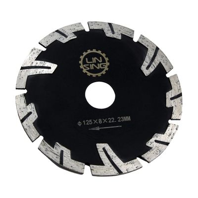 Disco de diamante con dientes protegidos de grado industrial de 115 mm para cortar ladrillos de granito de mármol