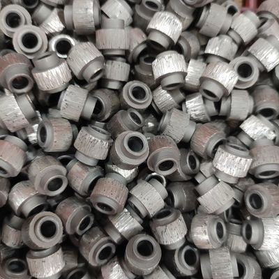 11.0 mm Diamante de cuentas de mármol de minería de alambre de sierra accesorios de piedra Diamante de corte en seco de cuentas sinterizadas