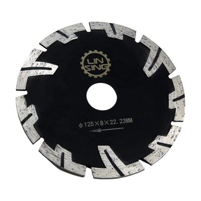 Dientes protegidos Disco de diamante de 125 mm Diámetro de la hoja para cortar ladrillos de granito de mármol