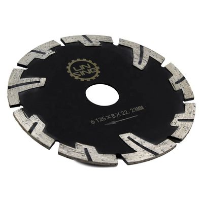 Dientes protegidos Disco de diamante de 125 mm Diámetro de la hoja para cortar ladrillos de granito de mármol