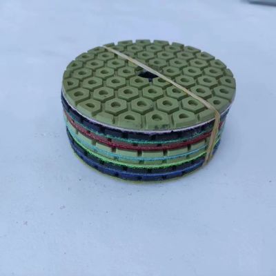 Pad de pulido de suelo de mármol de granito 4 pulgadas de papel de arena de resina húmeda seca 100 mm Grinder de mango