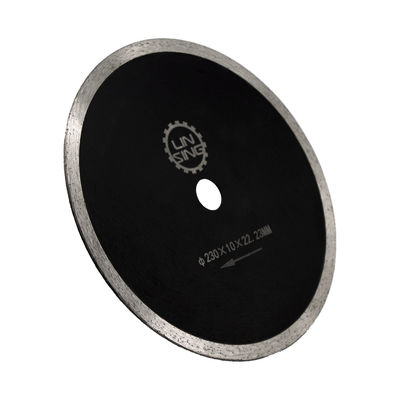 20 mm longitud de la hoja D230 mm borde húmedo continuo de la hoja de sierra de diamante para cortar azulejos de cerámica