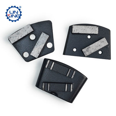 Plancha de molienda de diamantes metálicos trapezoides para suelo de hormigón personalizado con segmento de diamante