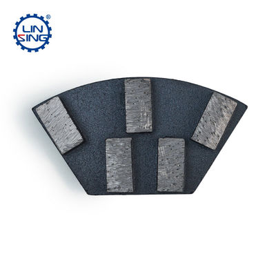 Plancha de molienda de diamantes metálicos trapezoides para suelo de hormigón personalizado con segmento de diamante