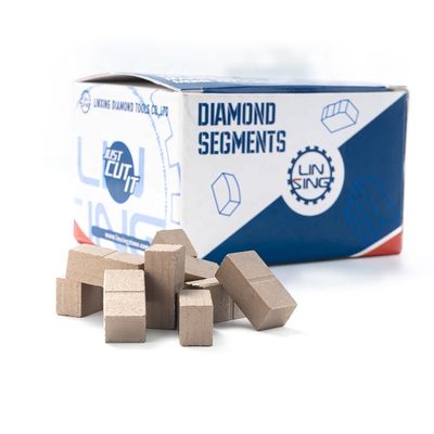 Segmento de diamante de punta de mármol personalizado de 24 * 8 * 13 mm para corte blando y duro en Pakistán